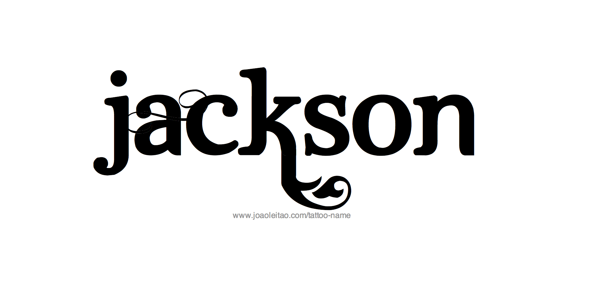 Jackson Name Tattoo Designs